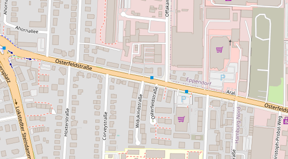 Agentur auf Satellitenbild