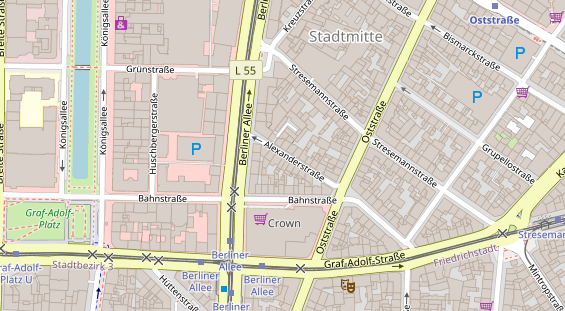 Agentur auf Satellitenbild