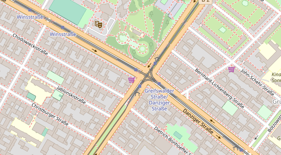 Agentur auf Satellitenbild