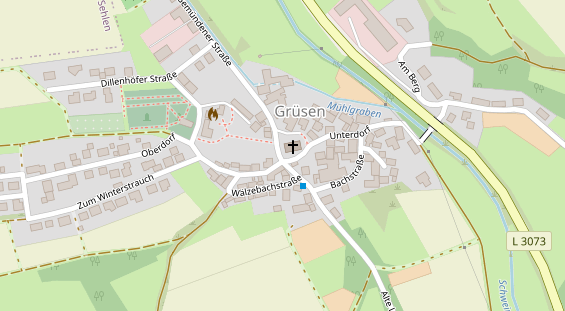 Agentur auf Satellitenbild