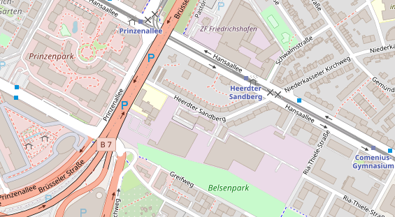 Agentur auf Satellitenbild