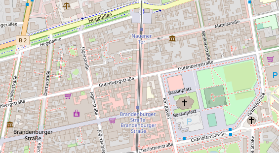 Agentur auf Satellitenbild