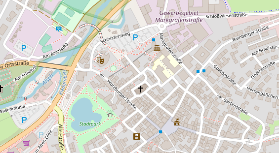 Agentur auf Satellitenbild