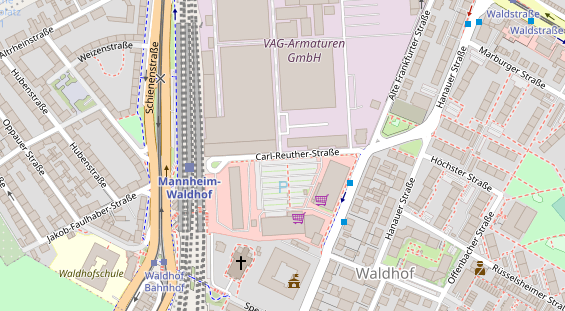 Agentur auf Satellitenbild