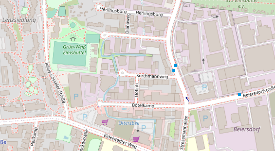 Agentur auf Satellitenbild