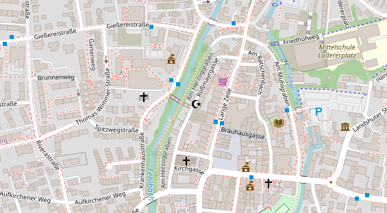 Agentur auf Satellitenbild