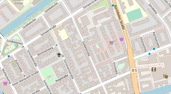 Agentur auf Satellitenbild