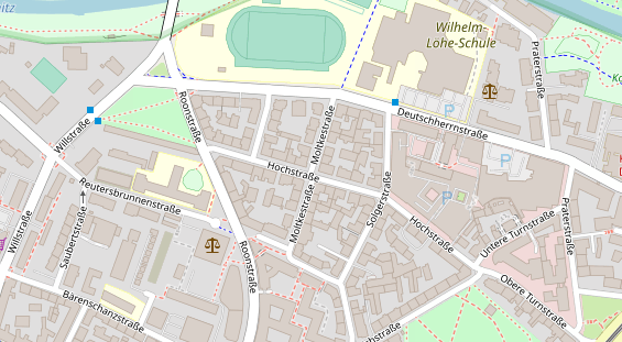 Agentur auf Satellitenbild