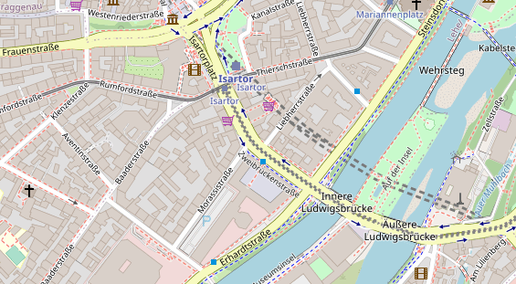 Agentur auf Satellitenbild