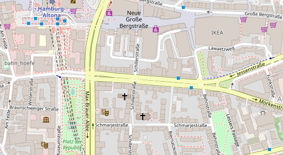 Agentur auf Satellitenbild