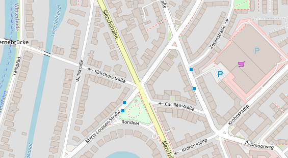 Agentur auf Satellitenbild