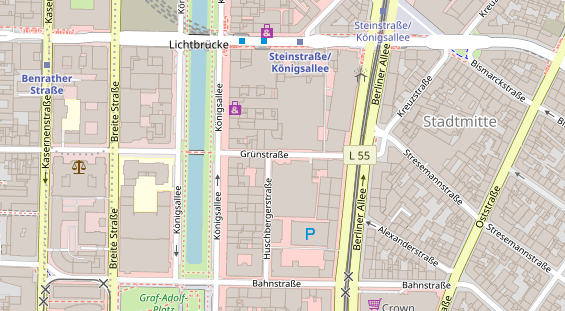 Agentur auf Satellitenbild