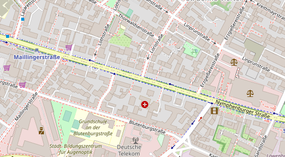 Agentur auf Satellitenbild