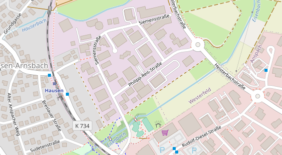 Agentur auf Satellitenbild