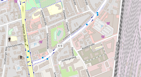 Agentur auf Satellitenbild