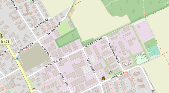 Agentur auf Satellitenbild