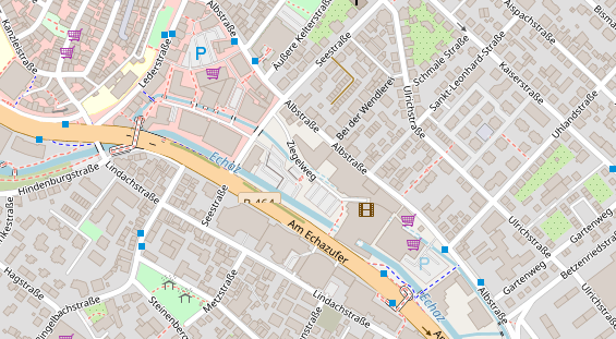 Agentur auf Satellitenbild