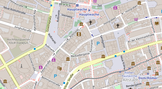 Agentur auf Satellitenbild