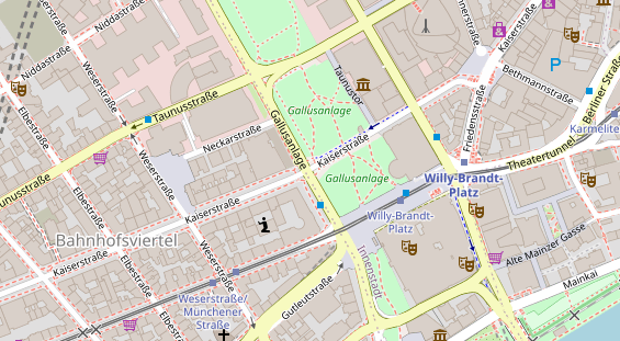 Agentur auf Satellitenbild