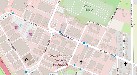 Agentur auf Satellitenbild