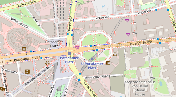 Agentur auf Satellitenbild