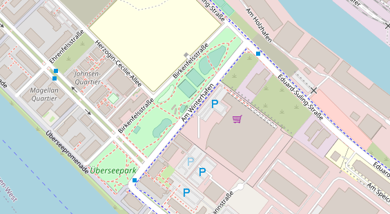 Agentur auf Satellitenbild
