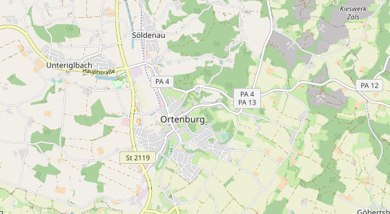 Agentur auf Karte