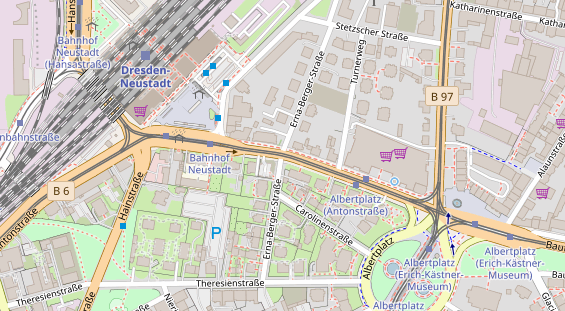 Agentur auf Satellitenbild