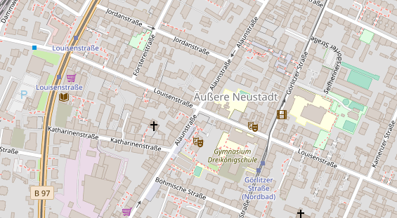 Agentur auf Satellitenbild
