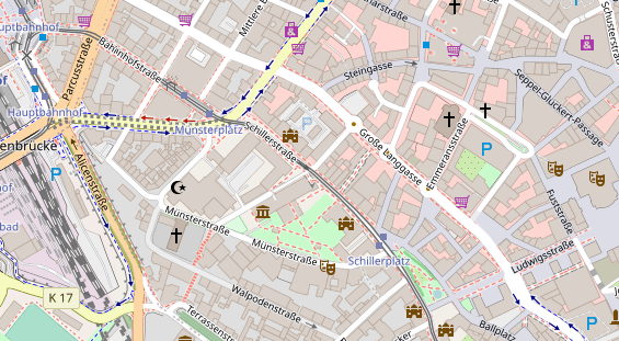 Agentur auf Satellitenbild