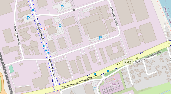 Agentur auf Satellitenbild