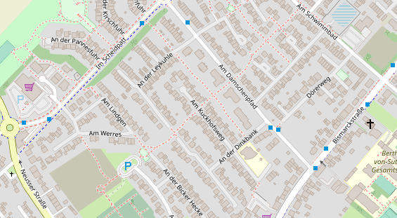 Agentur auf Satellitenbild