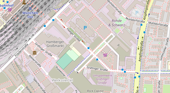 Agentur auf Satellitenbild