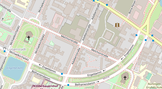 Agentur auf Satellitenbild