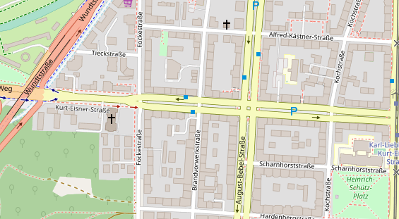 Agentur auf Satellitenbild