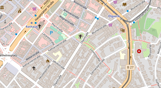 Agentur auf Satellitenbild