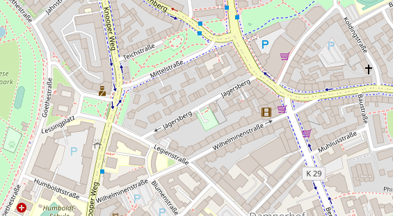 Agentur auf Satellitenbild