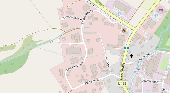 Agentur auf Satellitenbild