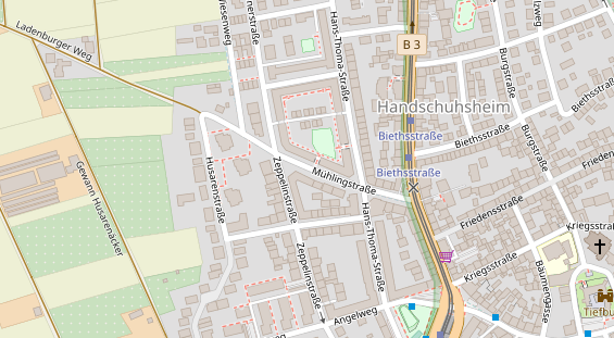 Agentur auf Satellitenbild