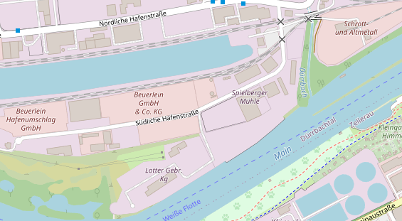 Agentur auf Satellitenbild