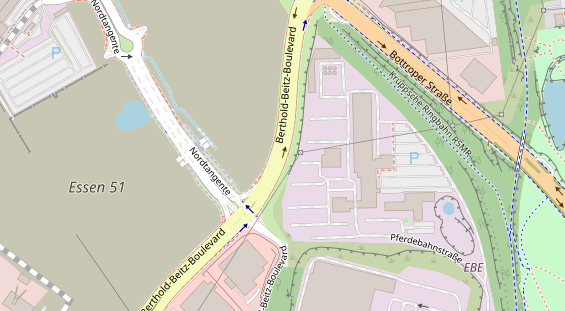 Agentur auf Satellitenbild