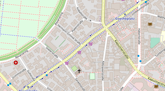 Agentur auf Satellitenbild