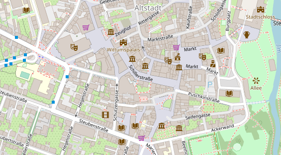 Agentur auf Satellitenbild