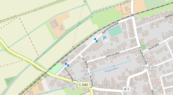 Agentur auf Satellitenbild