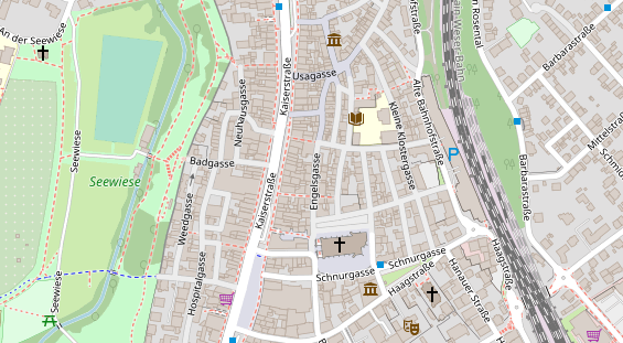 Agentur auf Satellitenbild