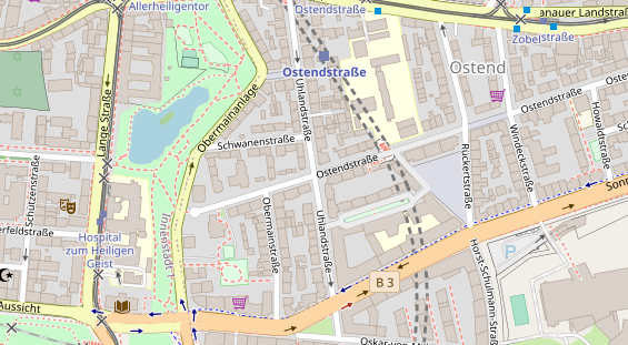 Agentur auf Satellitenbild