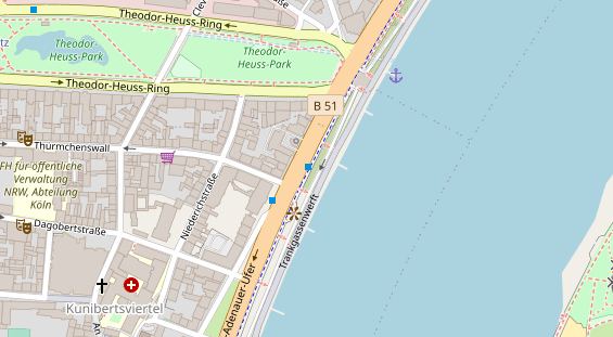 Agentur auf Satellitenbild