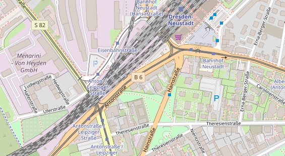 Agentur auf Satellitenbild