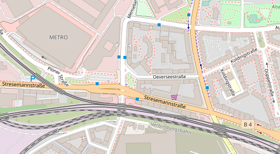 Agentur auf Satellitenbild
