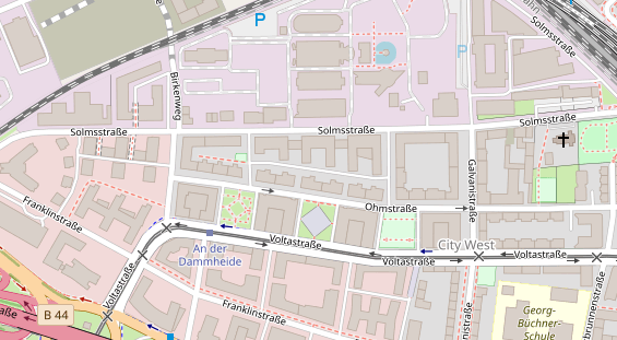 Agentur auf Satellitenbild